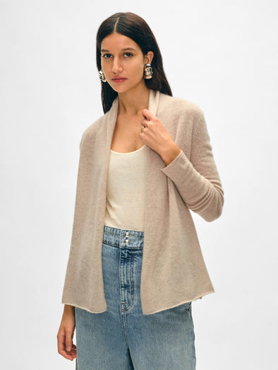 Cashmere Mini Trapeze Cardigan