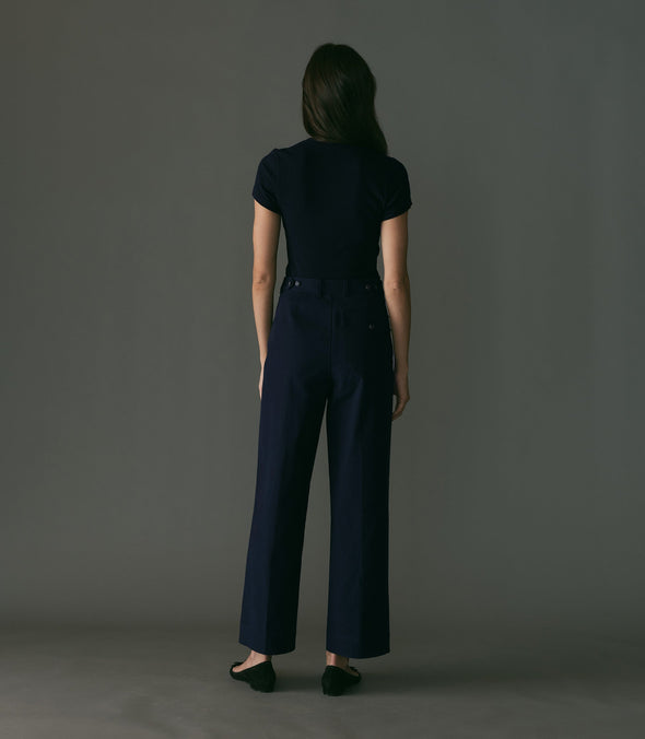 SOLENE PANT -- NAVY