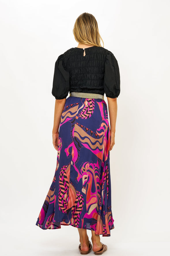 Swing Skirt- Arabia Navy