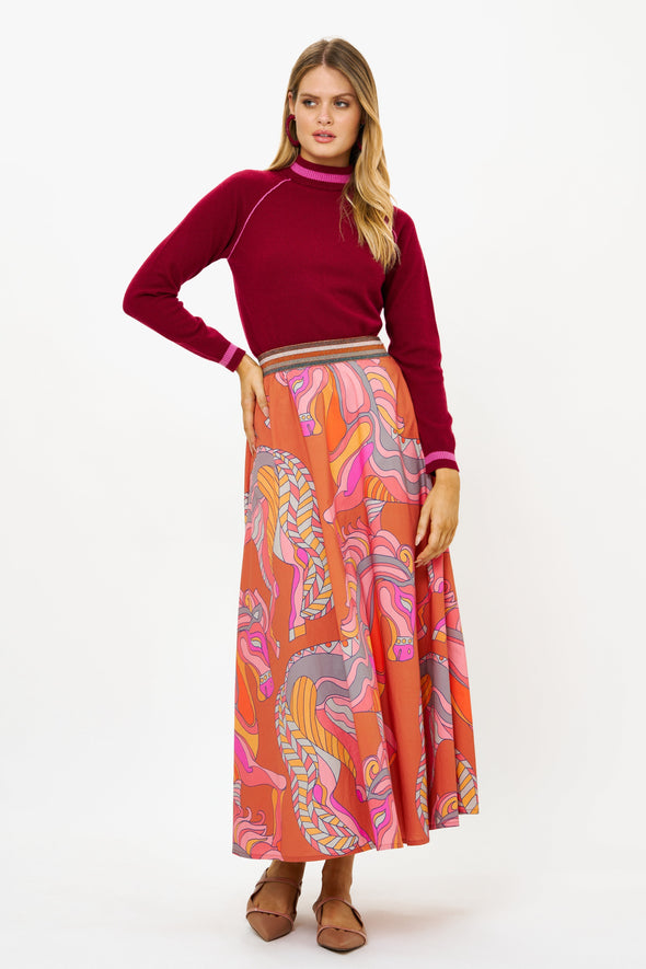 Swing Skirt- Arabia Toffee