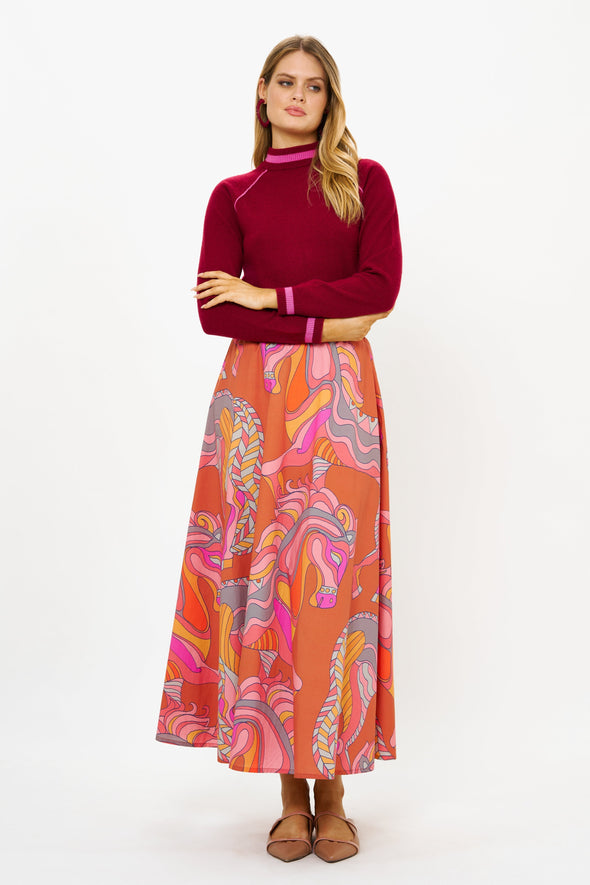 Swing Skirt- Arabia Toffee