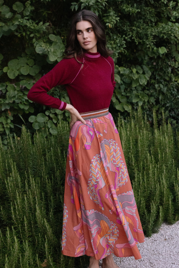 Swing Skirt- Arabia Toffee