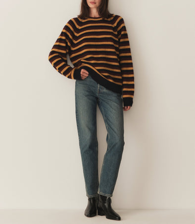 DANA CASHMERE SWEATER -- CARRINGTON STRIPE