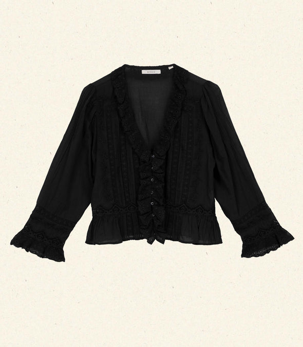 ELDORIS TOP -- BLACK