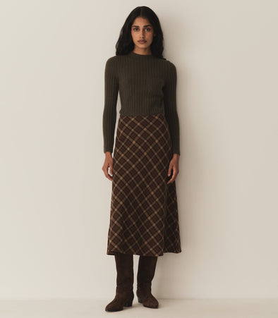 ELOWEN SKIRT -- CORNWALL PLAID