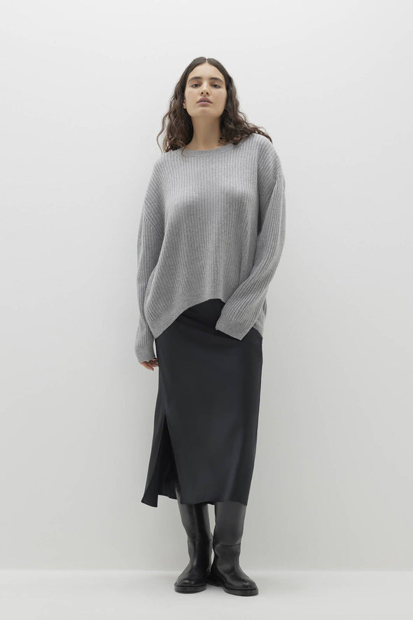 CAMPBELL RIBBED CREWNECK CASHMERE SWEATER