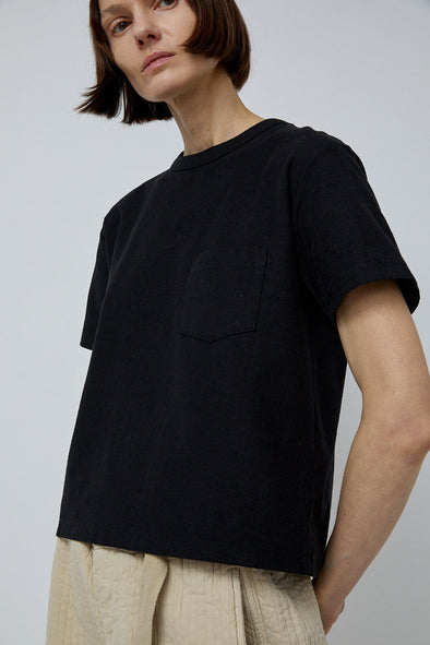 Girls of Dust Pocket Tee in Black