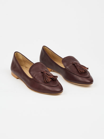 The Belgian Tassel Loafer in Oxblood