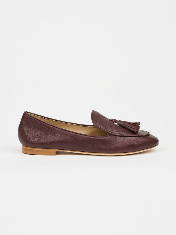 The Belgian Tassel Loafer in Oxblood