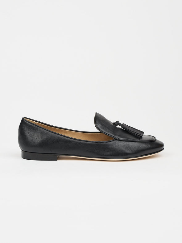 The Belgian Tassel Loafer in Black