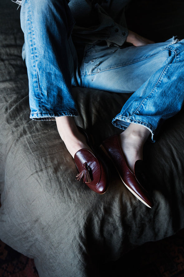 The Belgian Tassel Loafer in Oxblood