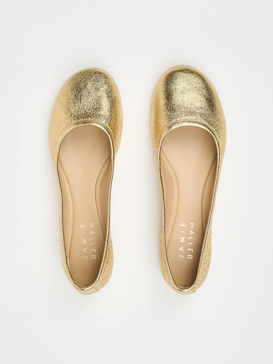 The Minimalist Slipper in Warm Gold