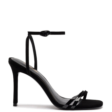 Vesper Sandal In Black Suede