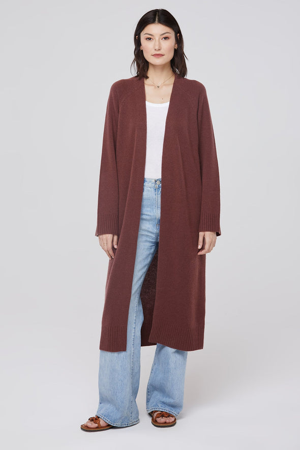 MAKENA LONGLINE CASHMERE CARDIGAN