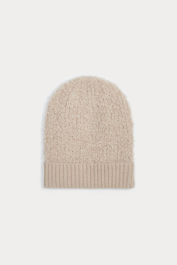 FRAN TEDDY CASHMERE BLEND BEANIE