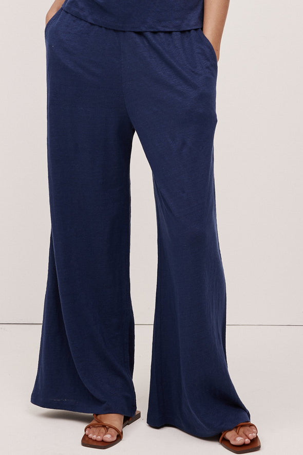 DEVIN LINEN WIDE LEG PANTS