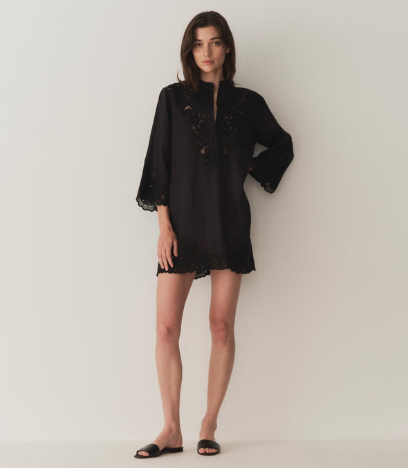 ROCHELLE DRESS -- BLACK