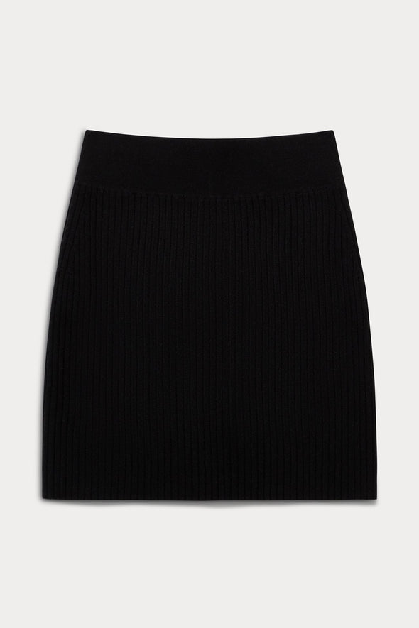 SIRENA CASHMERE RIBBED SKIRT