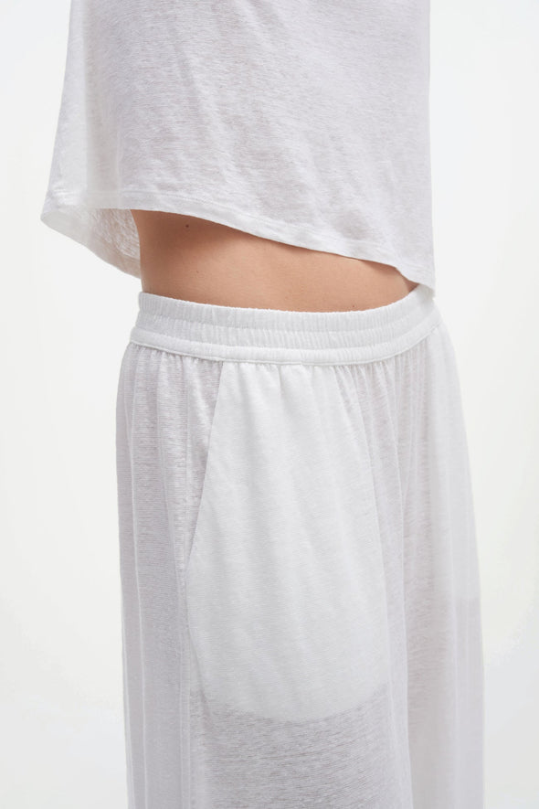 DEVIN LINEN WIDE LEG PANTS