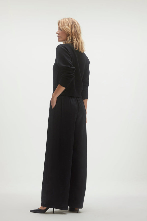 EVAN SILK WIDE LEG PANT