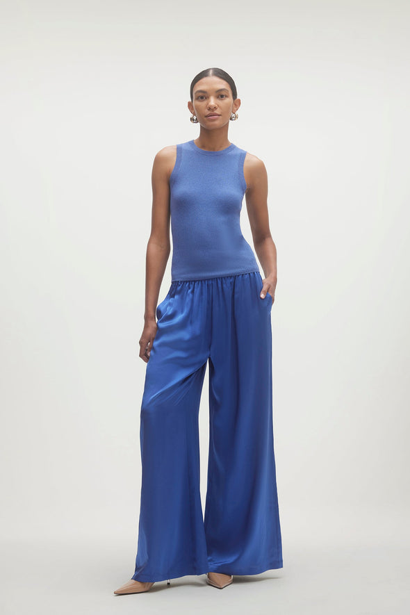 EVAN SILK WIDE LEG PANT