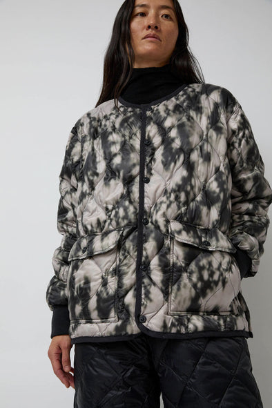 TAION Military Over Size Crew Neck Jacket in Winter Camo